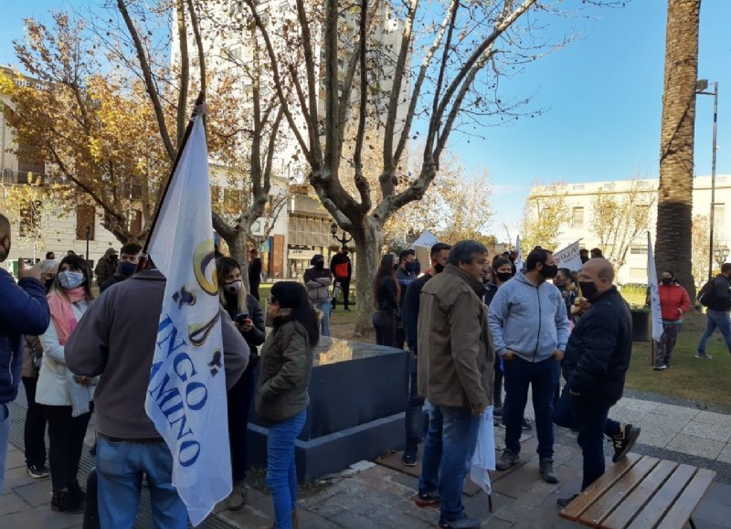 Manifestación de los trabajadores.