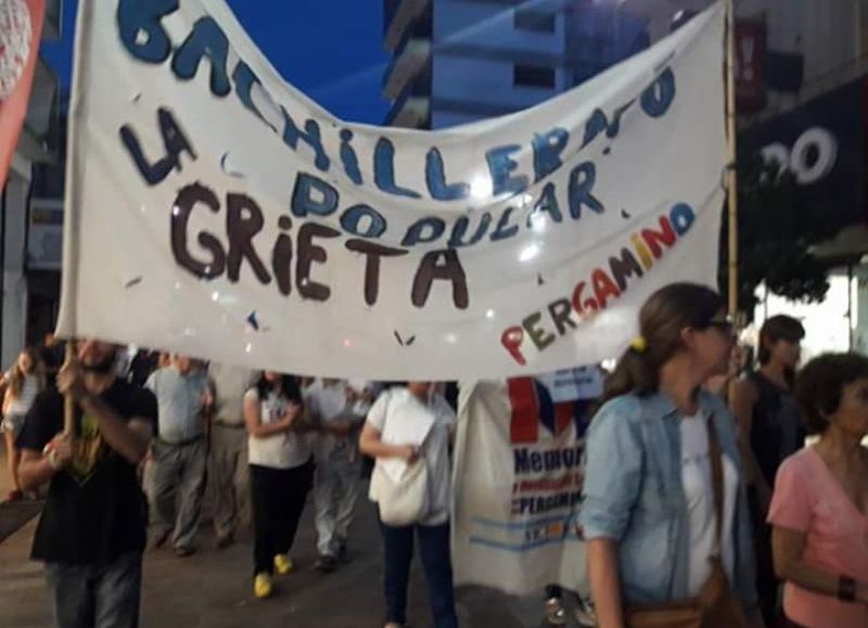 Marcha por el centro.