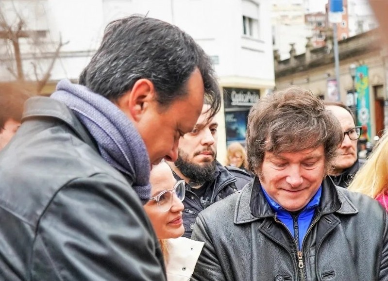 Fabián Cejas y Javier Milei.