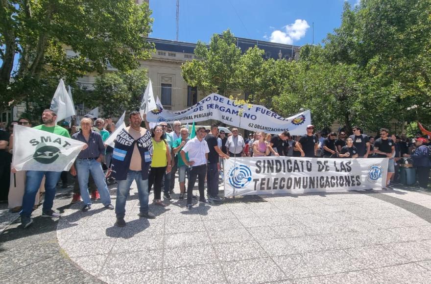 Manifestación en Plaza Merced.