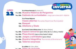 Más actividades en el receso invernal