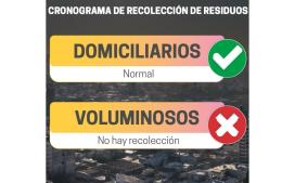 Recolección de residuos durante el feriado