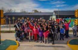 El intendente recorrió Parque Belgrano con los niños del CDC José Hernández