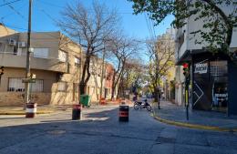 Tránsito cortado en calle San Martín por obras de bacheo