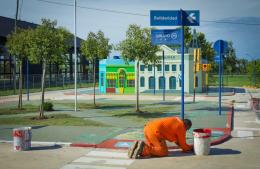 Trabajos en el Parque de Educación Vial