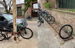 La inseguridad no da tregua: sólo le dejan las ruedas a las bicicletas en las escuelas