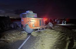 Fuerte choque entre camiones en la Ruta 32