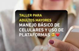 Taller sobre manejo de dispositivos móviles para adultos mayores