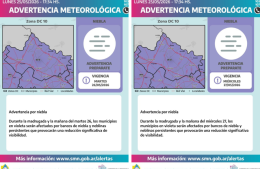 Emiten advertencia por niebla para Pergamino y la zona