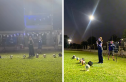 Sports inauguró la iluminación de su cancha