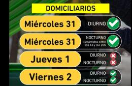 Recolección de residuos durante año nuevo