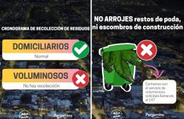 Recolección de residuos durante el fin de semana largo