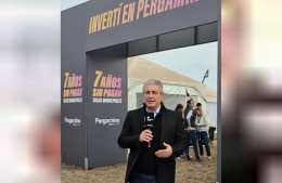Martínez visitó el stand de Pergamino en AgroActiva