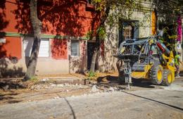 Bacheo en la zona céntrica